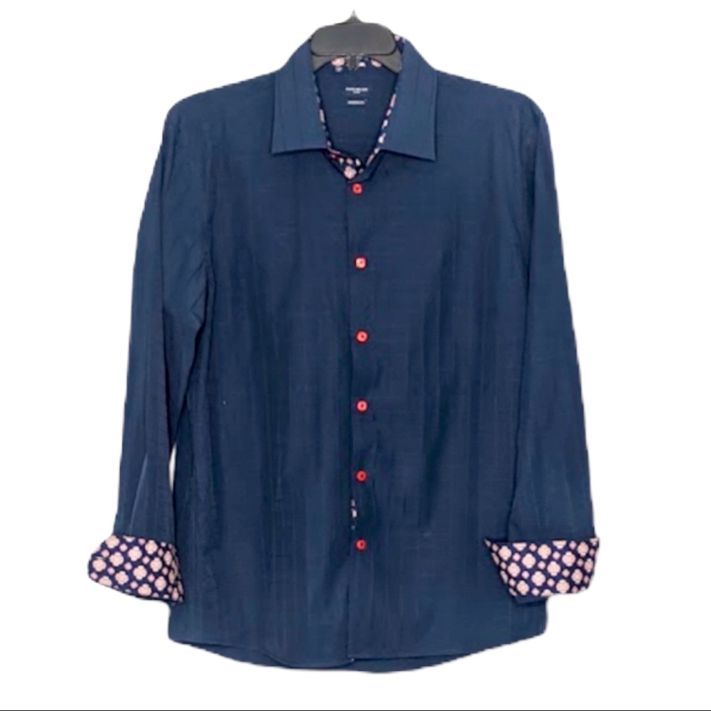 EUC Rossi Milano long sleeve button front dress shirt